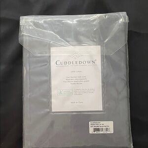 Cuddledown 400 TC 100% Cotton Twin Fitted Sheet in Gray Titanium Jacquard